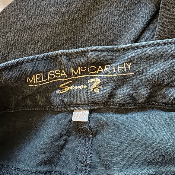 Melissa McCarthy Seven7 Black Studded Skinny Jeans Pants Plus Size 22W - Picture 7 of 7